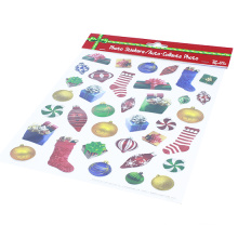 Kids Stickers Factory Merry Christmas Die Out Decorative Custom Kiss Cut Sticker Sheet